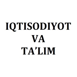 “Iqtisodiyot va ta’lim” ilmiy jurnali