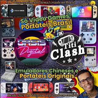 Só Vídeo Games Portáteis Brasil - Emuladores Chineses e Portáteis Originais