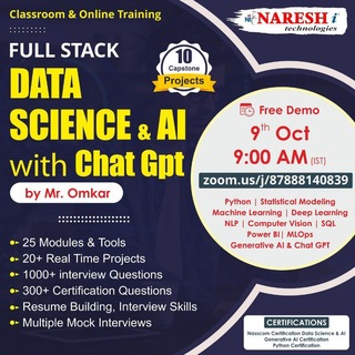 NareshIT Courses • Full Stack Data Science and Ai Naresh IT • Naresh IT Courses