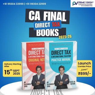 CA SHIRISH VYAS - CA FINAL DIRECT TAX (DT)